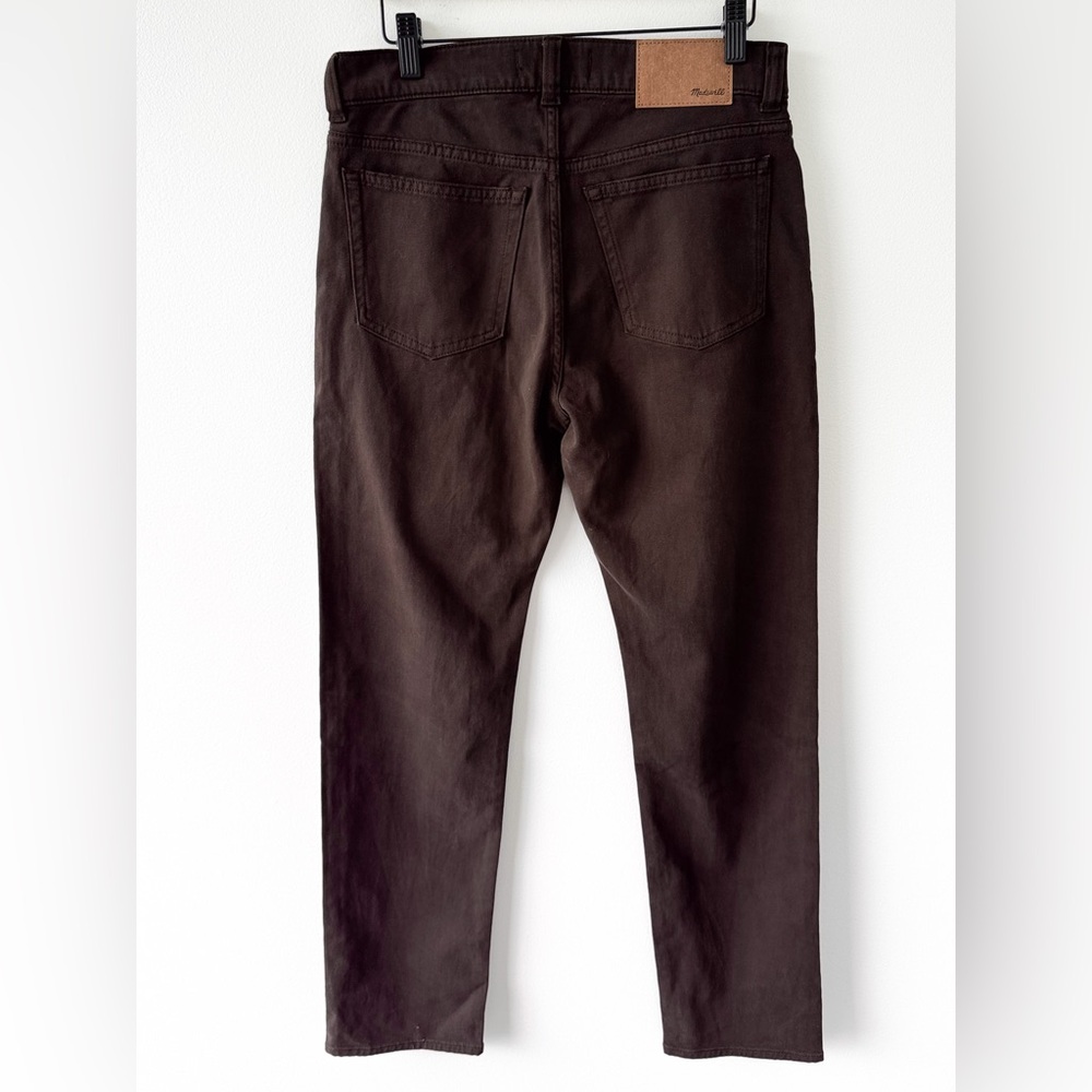 Madewell "The All Day 1991 Straight Pant" Dark Carob - Picture 6 of 7